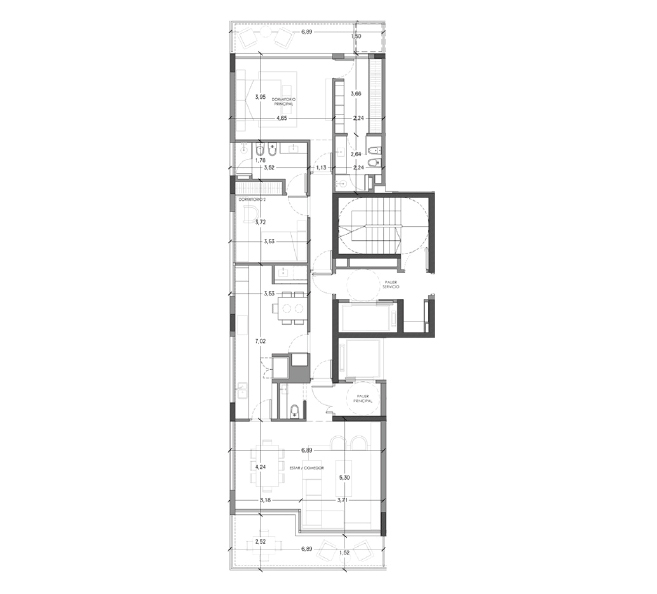 Representación del plano del proyecto